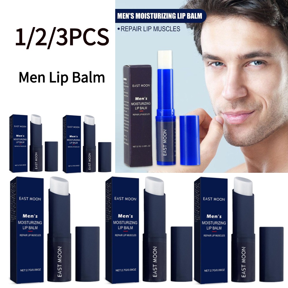 1/2/3PCS Men Lip Balm Moisturi - Lip Balm 评论和价格