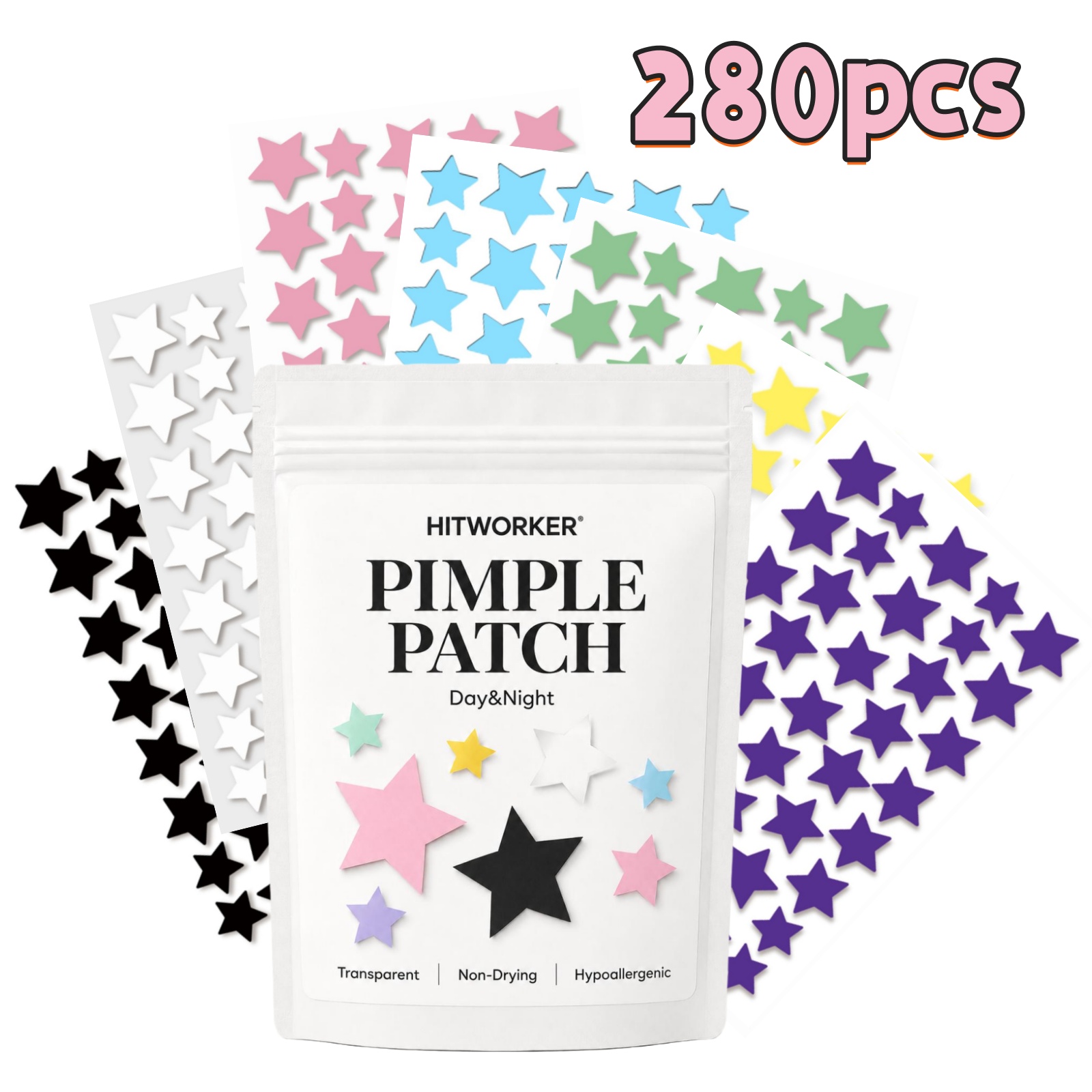 280Pcs Rainbow Colorful Star A - Face Oil 评论和价格