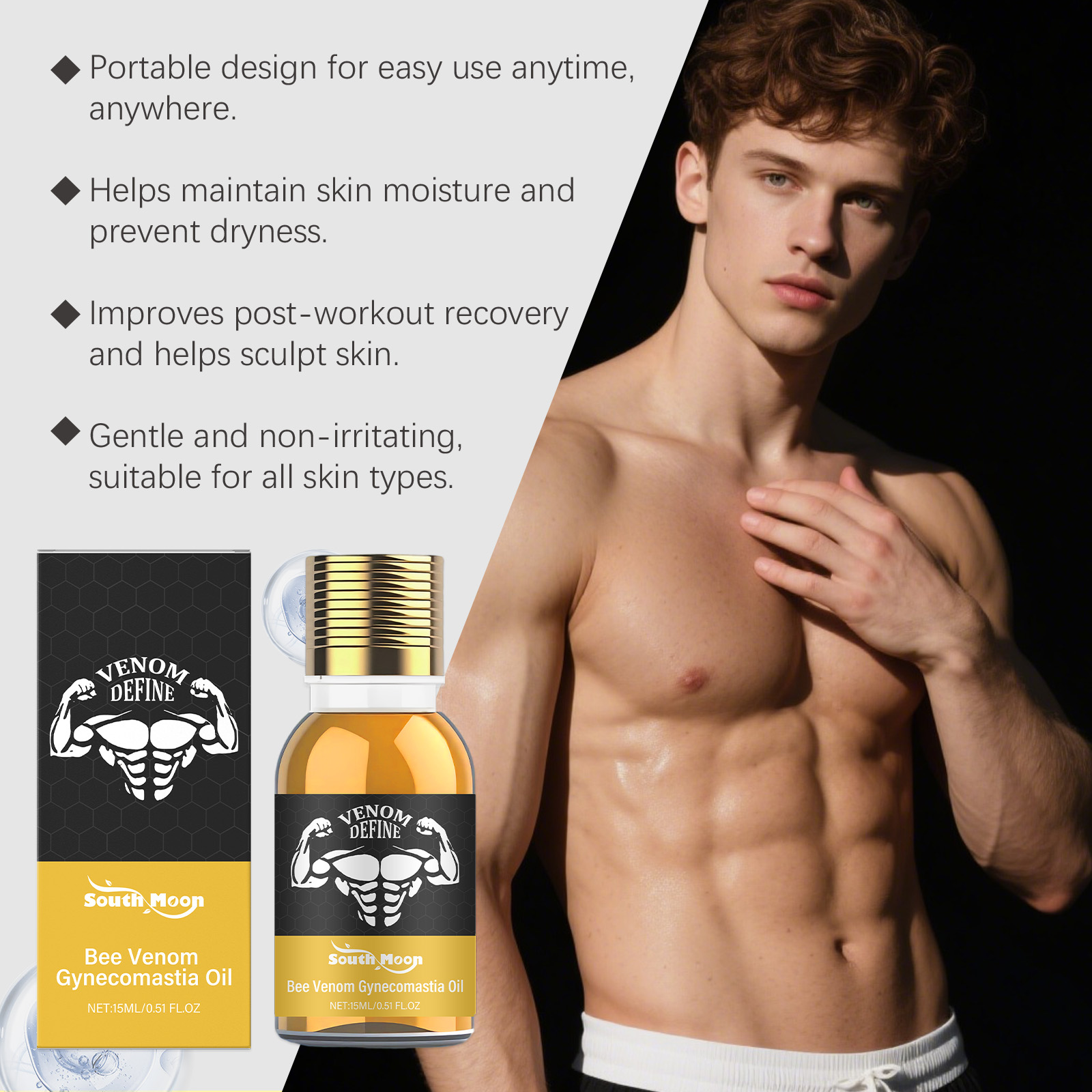 Bee Venom Gynecomastia Oil For - Skincare China 评论和价格