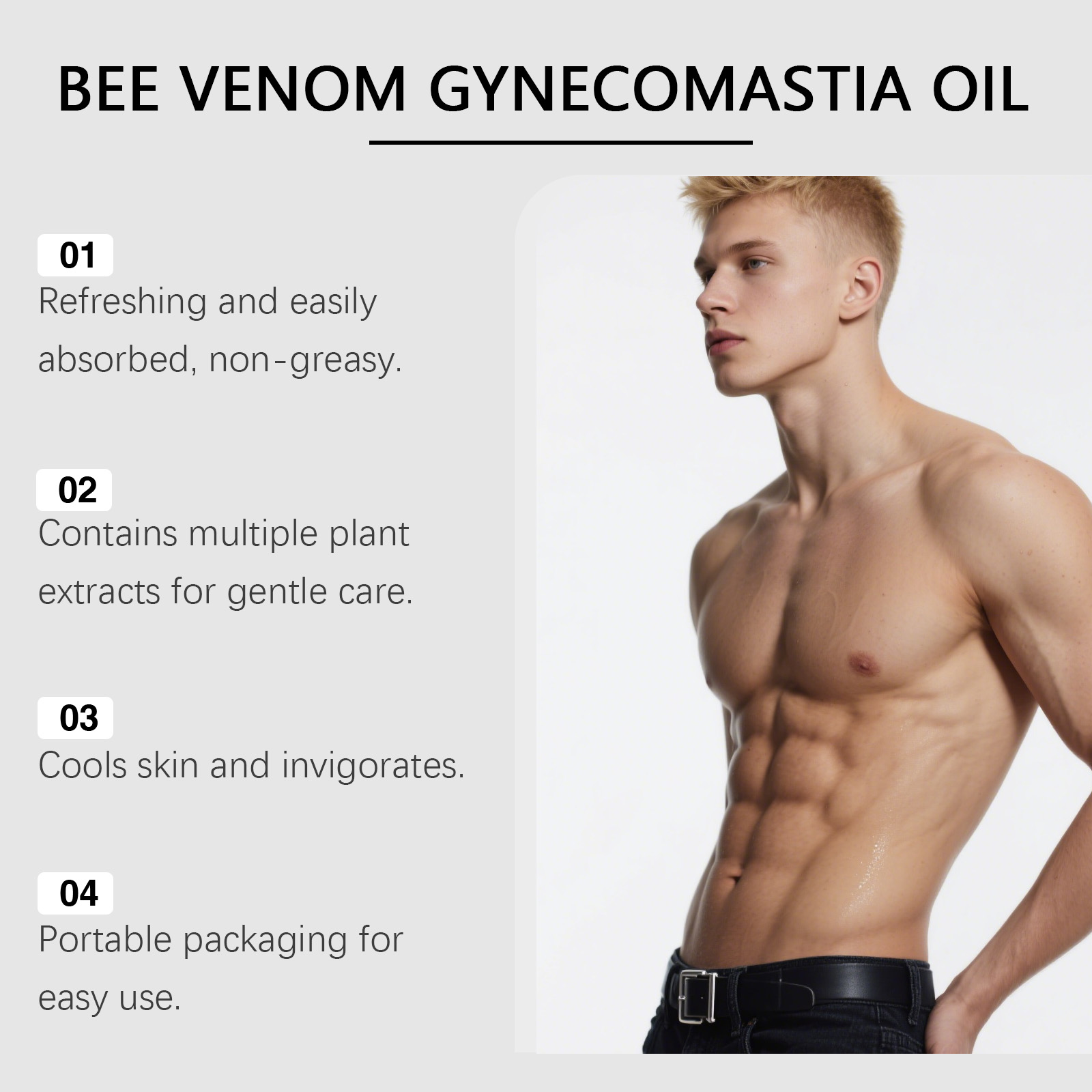 Bee Venom Gynecomastia Oil For - Skincare China 评论和价格