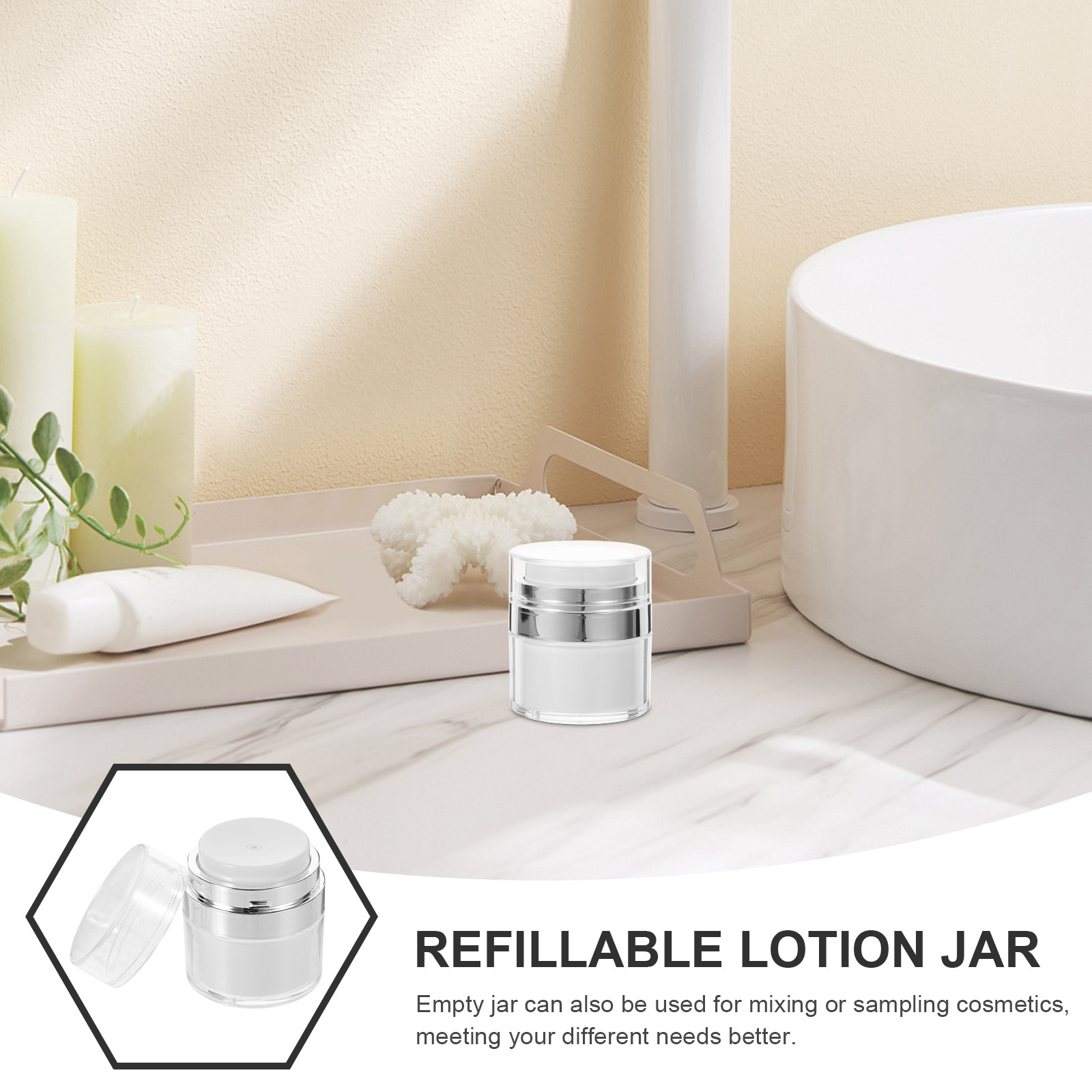 2Pcs 15Ml Empty Jar Small Crea - Body Lotion 评论和价格